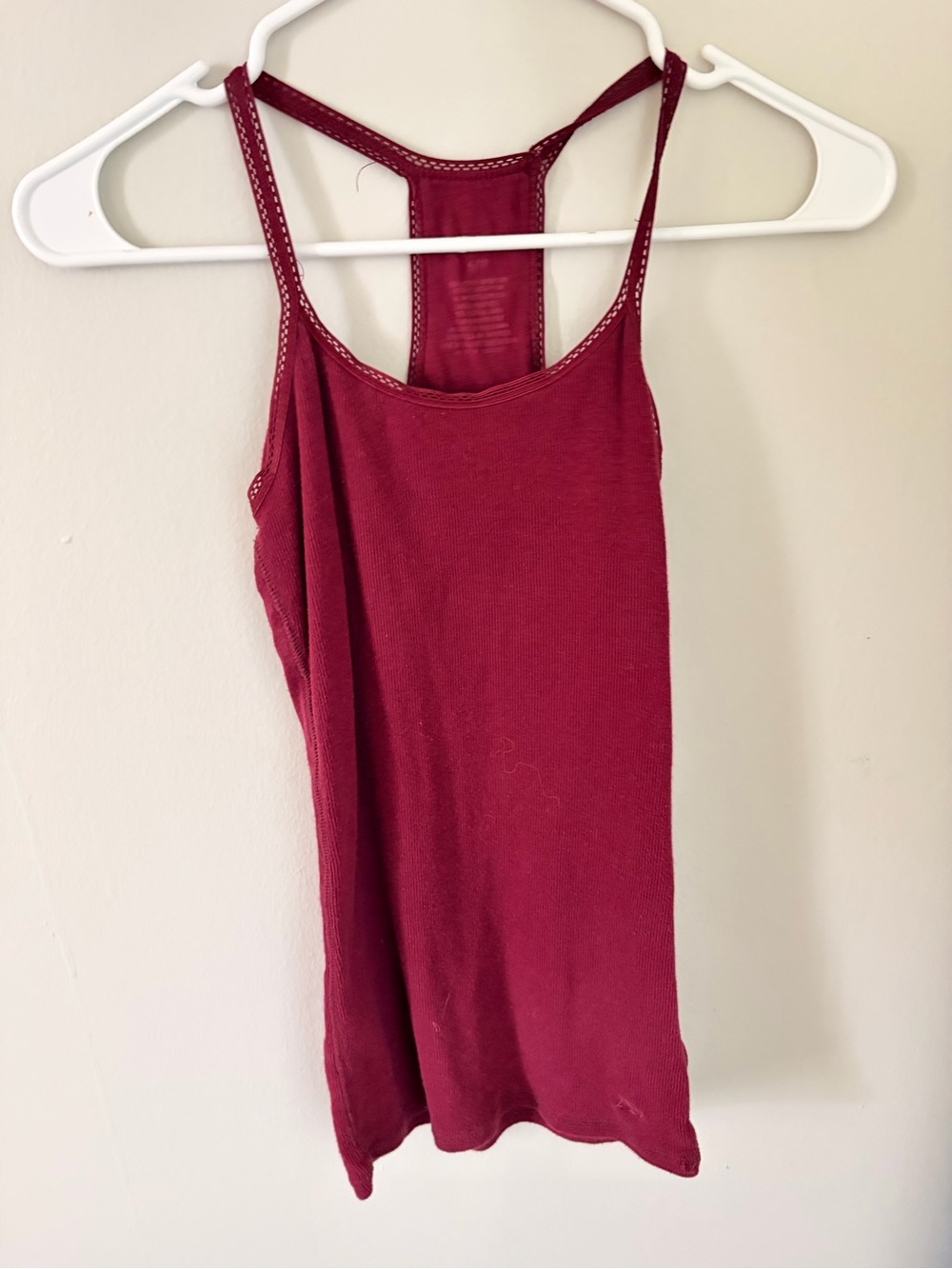 Aeropostale Maroon Racerback Tank Top